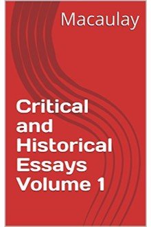 Cover of Critical and Historical Essays — Volume 1