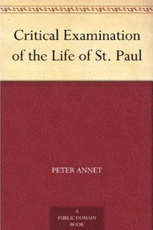 Cover of Critical Examination of the Life of St. Paul