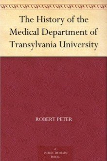 Cover of The History of the Medical Department of Transylvania University